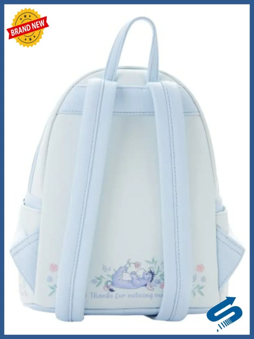 Mini Backpack Faux Leather Floral Print Adjustable Straps Daypack